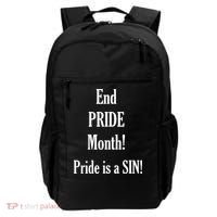 End Pride Month Pride Is A SIN Backpack thumb 0