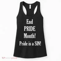 End Pride Month Pride Is A SIN Women's Tank Top thumb 0