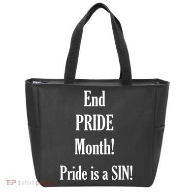 End Pride Month Pride Is A SIN Tote Bag