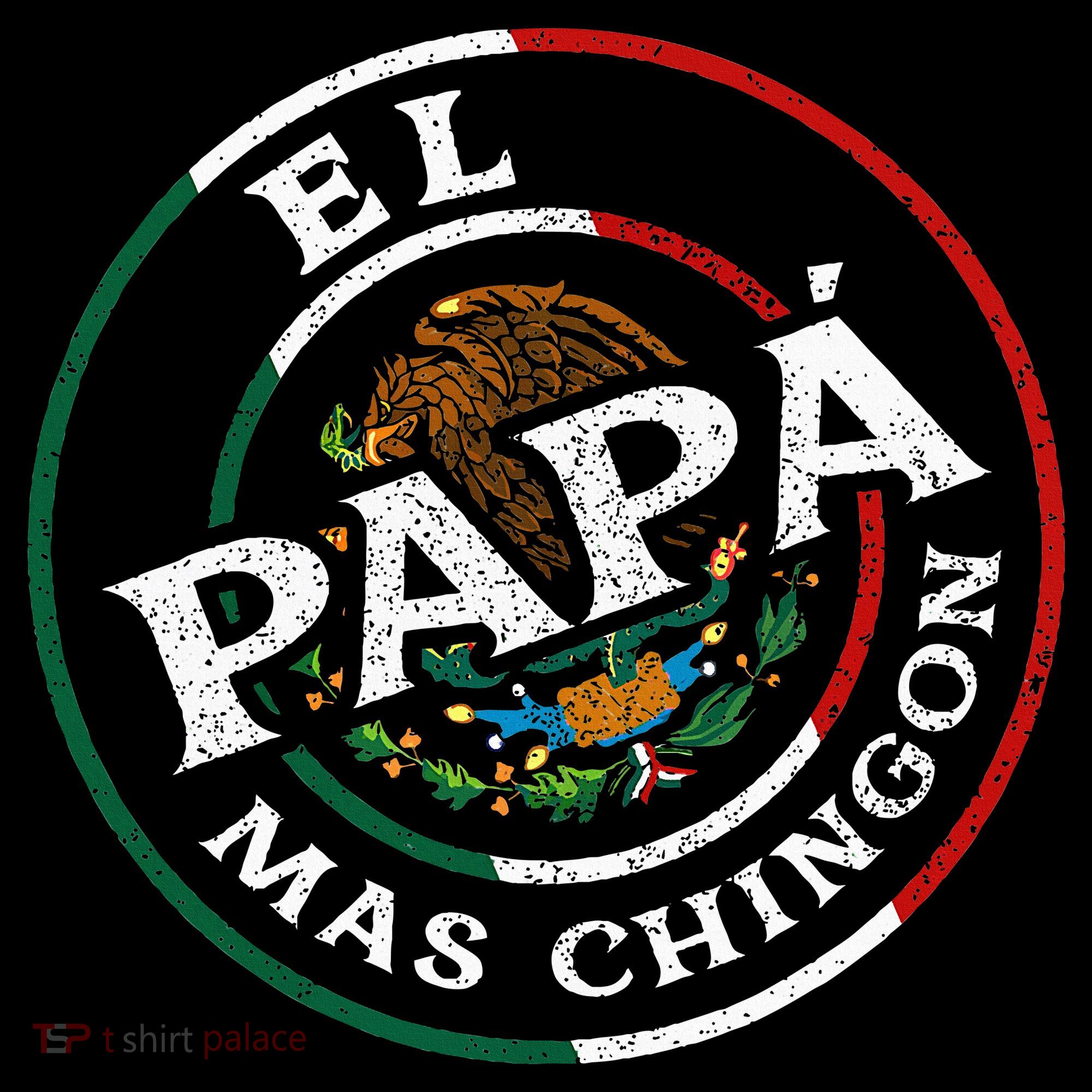 El Papa Mas Chingon Funny Mexican Dad Spanish Women's Hoodie