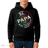 El Papa Mas Chingon Funny Mexican Dad Spanish Kids Hoodie thumb 4