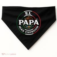 El Papa Mas Chingon For Mexican Dad USA-Made Doggie Bandana thumb 0
