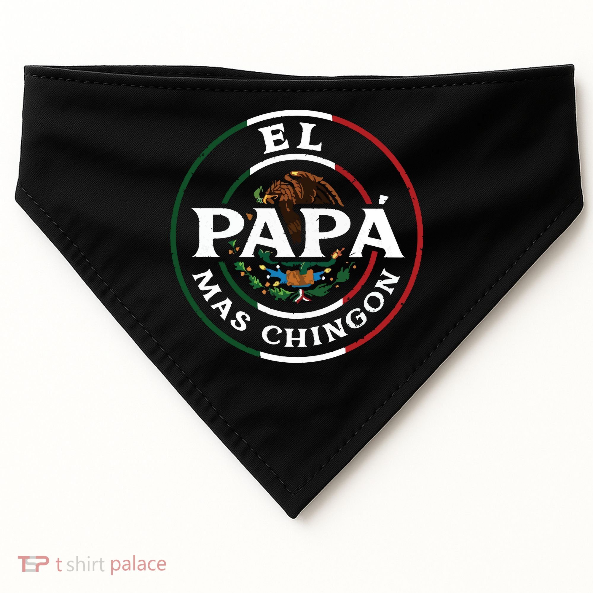 El Papa Mas Chingon For Mexican Dad USA-Made Doggie Bandana