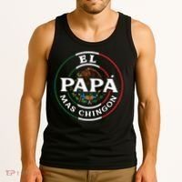 El Papa Mas Chingon For Mexican Dad Tank Top thumb 3