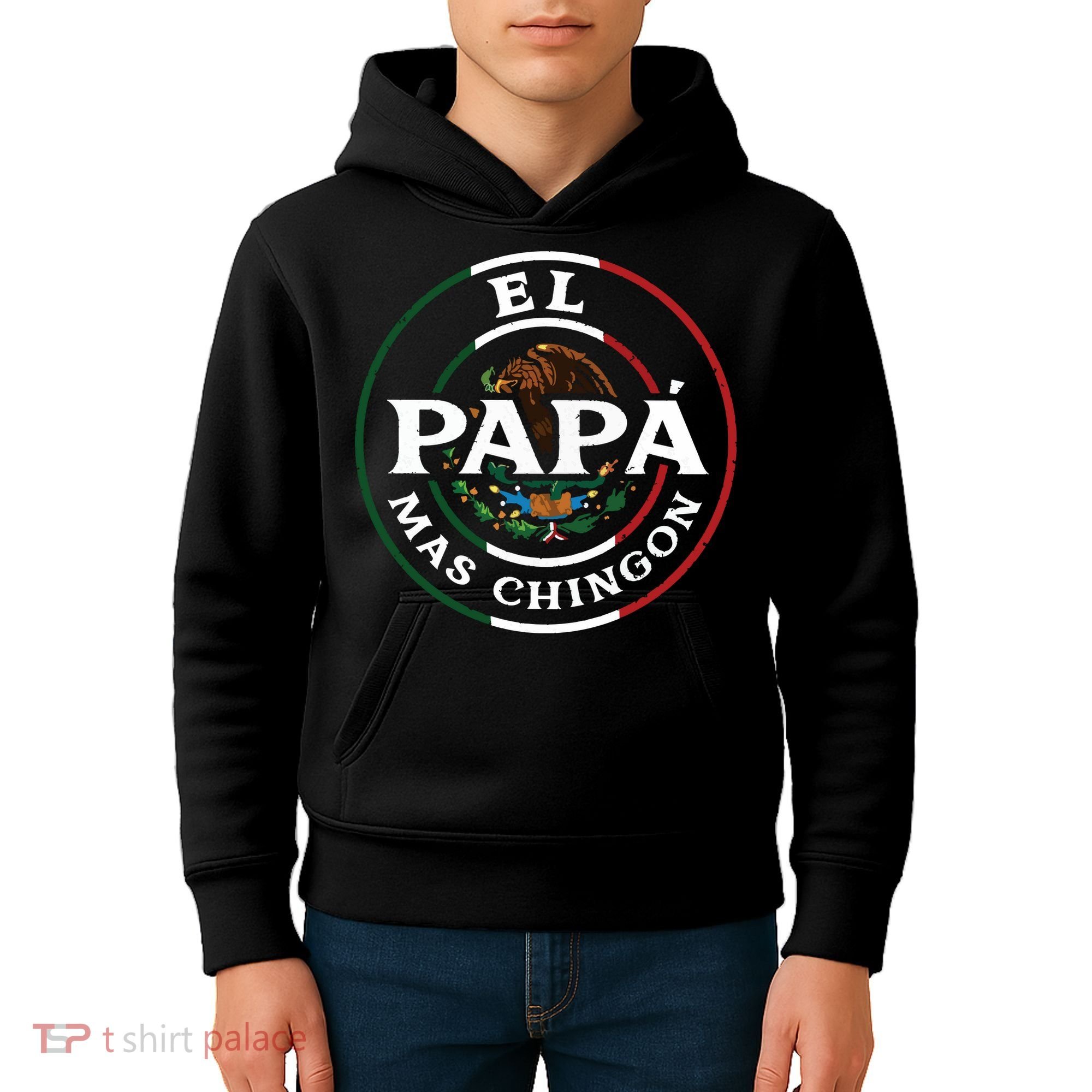 El Papa Mas Chingon For Mexican Dad Kids Hoodie