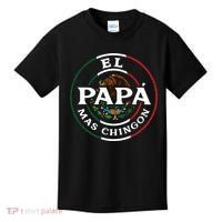El Papa Mas Chingon For Mexican Dad Kids T-Shirt thumb 0