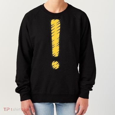 Exclamation Point Mark Punctuation Hyperbole Women's Sweatshirt