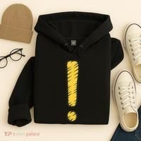 Exclamation Point Mark Punctuation Hyperbole Hoodie thumb 4