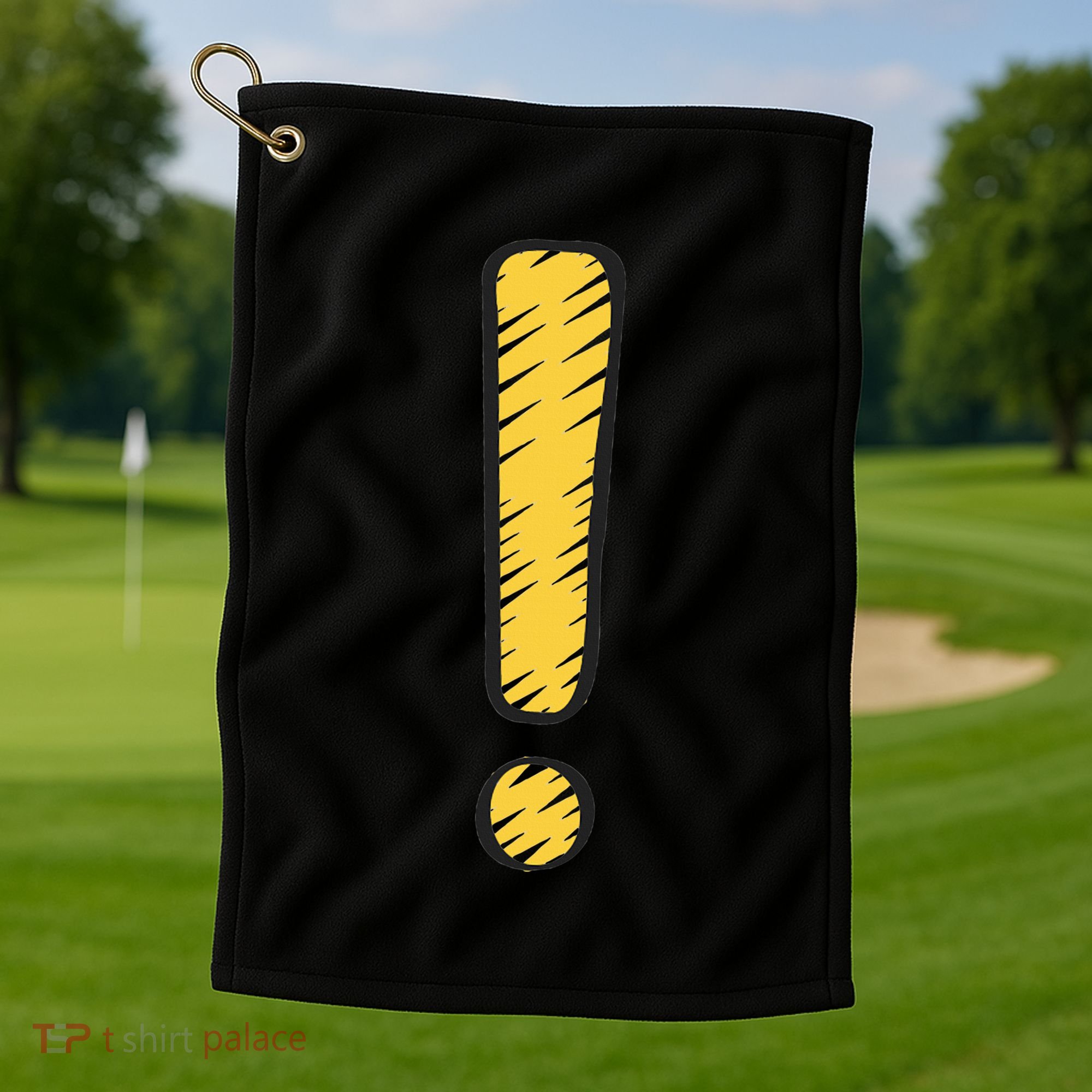 Exclamation Point Mark Punctuation Hyperbole Golf Towel