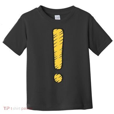 Exclamation Point Mark Punctuation Hyperbole Toddler T-Shirt