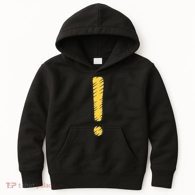 Exclamation Point Mark Punctuation Hyperbole Kids Hoodie