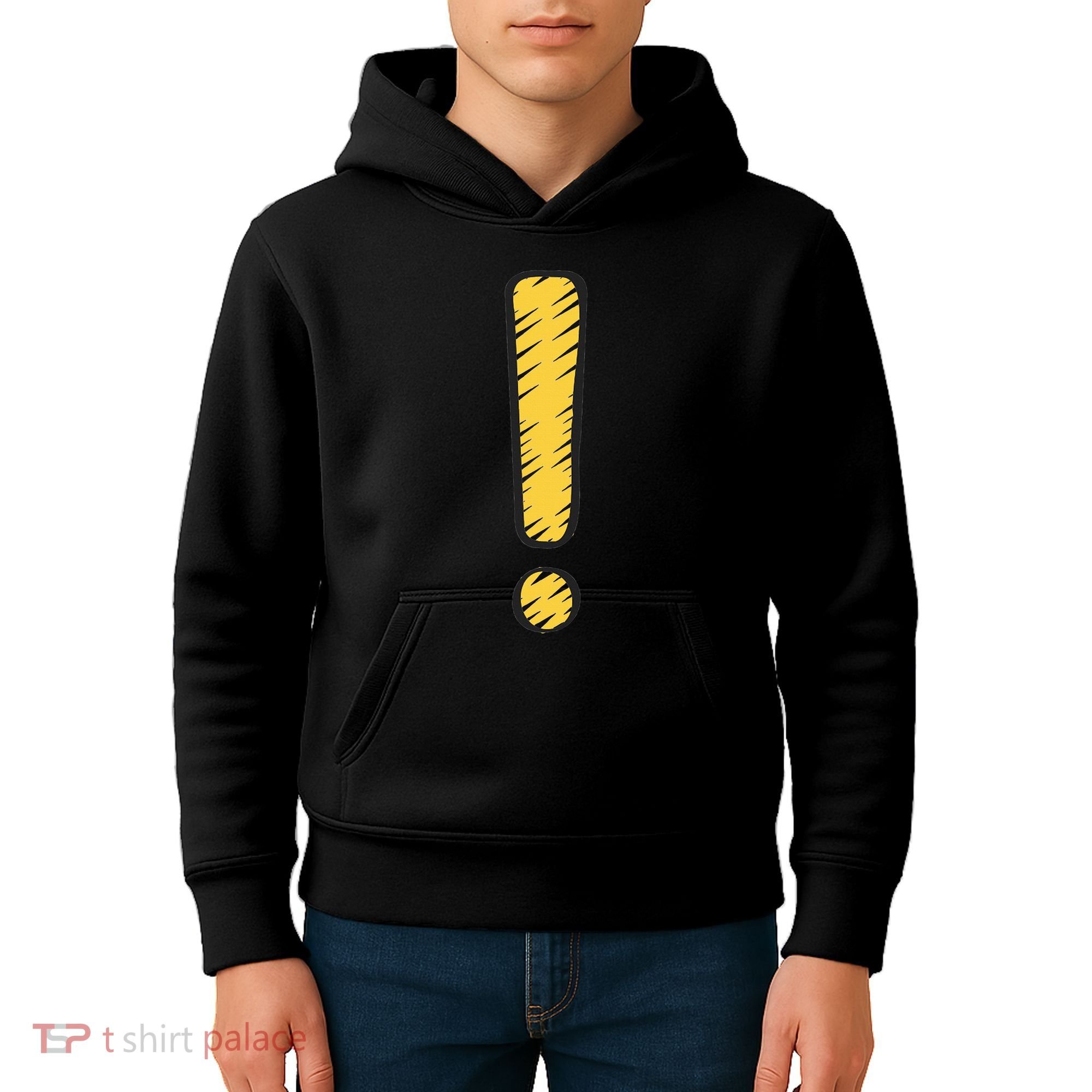 Exclamation Point Mark Punctuation Hyperbole Kids Hoodie