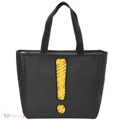 Exclamation Point Mark Punctuation Hyperbole Tote Bag