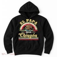 El Papa Mas Chingon Funny Mexican Flag Cool Dad Gift Regalo Hoodie thumb 0
