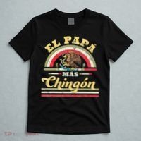 El Papa Mas Chingon Funny Mexican Flag Cool Dad Gift Regalo T-Shirt thumb 5