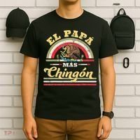 El Papa Mas Chingon Funny Mexican Flag Cool Dad Gift Regalo T-Shirt thumb 6