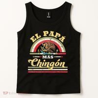 El Papa Mas Chingon Funny Mexican Flag Cool Dad Gift Regalo Tank Top thumb 2