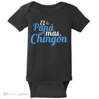 El Papa Mas Chingon Father Dad Fathers Day Baby Bodysuit thumb 0