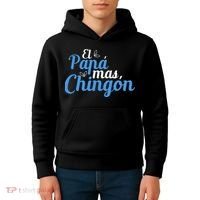 El Papa Mas Chingon Father Dad Fathers Day Kids Hoodie thumb 4