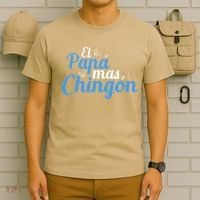 El Papa Mas Chingon Father Dad Fathers Day T-Shirt thumb 6