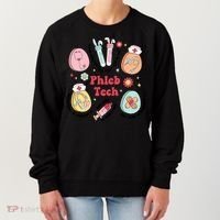 Easter Phleb Nurse Laboratory Medical Technologist Lab Week Phlebotomy Women's Sweatshirt thumb 0