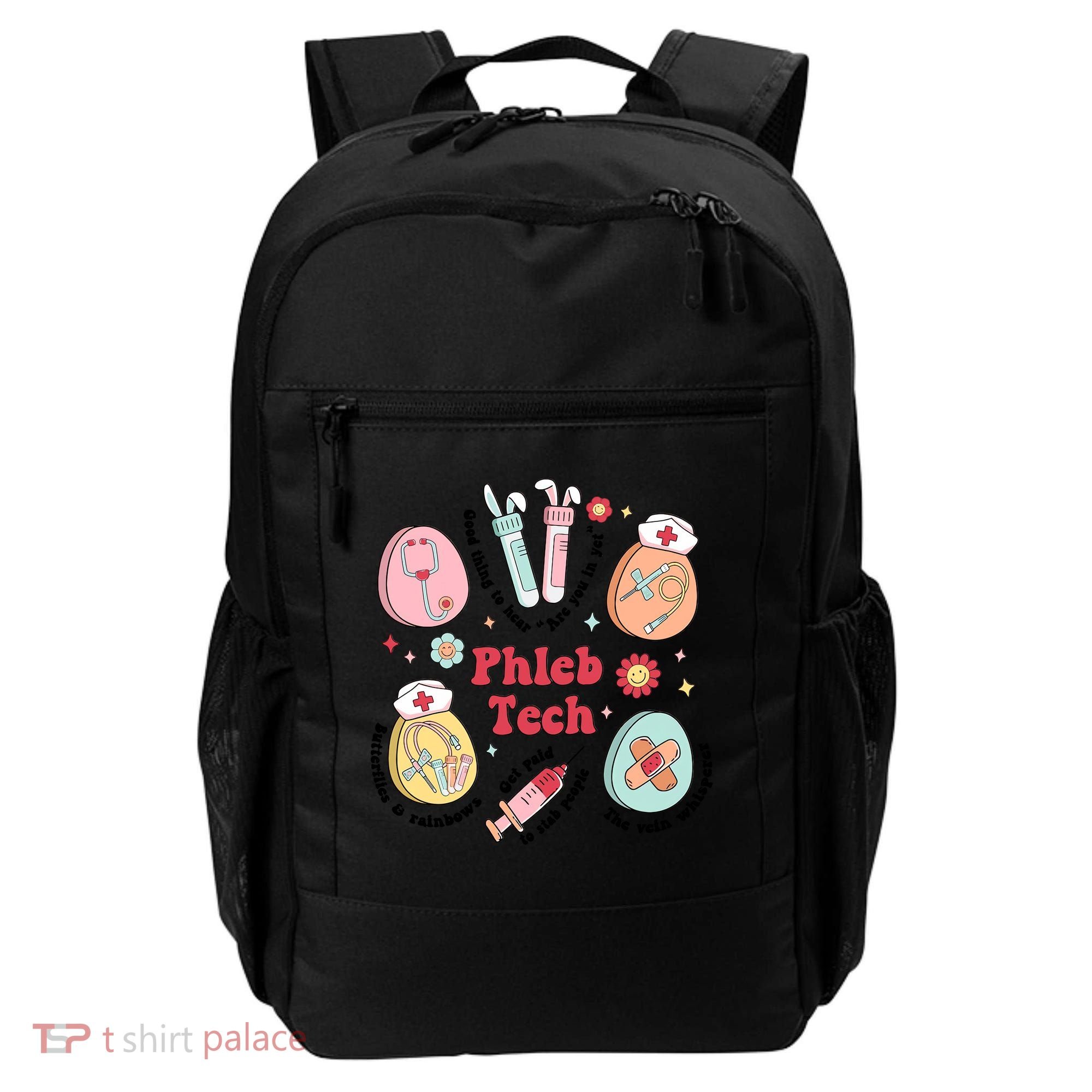 Easter Phleb Nurse Laboratory Medical Technologist Lab Week Phlebotomy Backpack