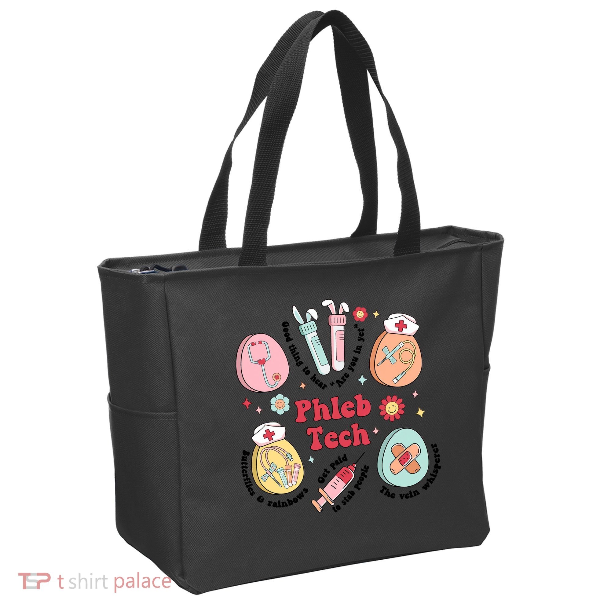 Easter Phleb Nurse Laboratory Medical Technologist Lab Week Phlebotomy Tote Bag