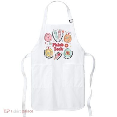 Easter Phleb Nurse Laboratory Medical Technologist Lab Week Phlebotomy Apron