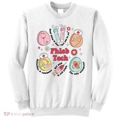 Easter Phleb Nurse Laboratory Medical Technologist Lab Week Phlebotomy Sweatshirt