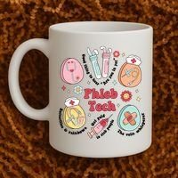 Easter Phleb Nurse Laboratory Medical Technologist Lab Week Phlebotomy Coffee Mug thumb 2