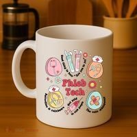 Easter Phleb Nurse Laboratory Medical Technologist Lab Week Phlebotomy Coffee Mug thumb 4