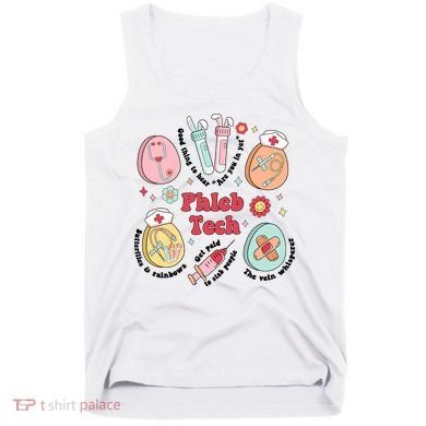 Easter Phleb Nurse Laboratory Medical Technologist Lab Week Phlebotomy Tank Top