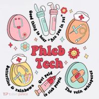 Easter Phleb Nurse Laboratory Medical Technologist Lab Week Phlebotomy Kids Sweatshirt thumb 2