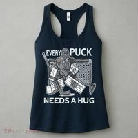 Every Puck Needs A Hug Ice Hockey Goalie Hockey Goalkeeper Women's Tank Top thumb 3