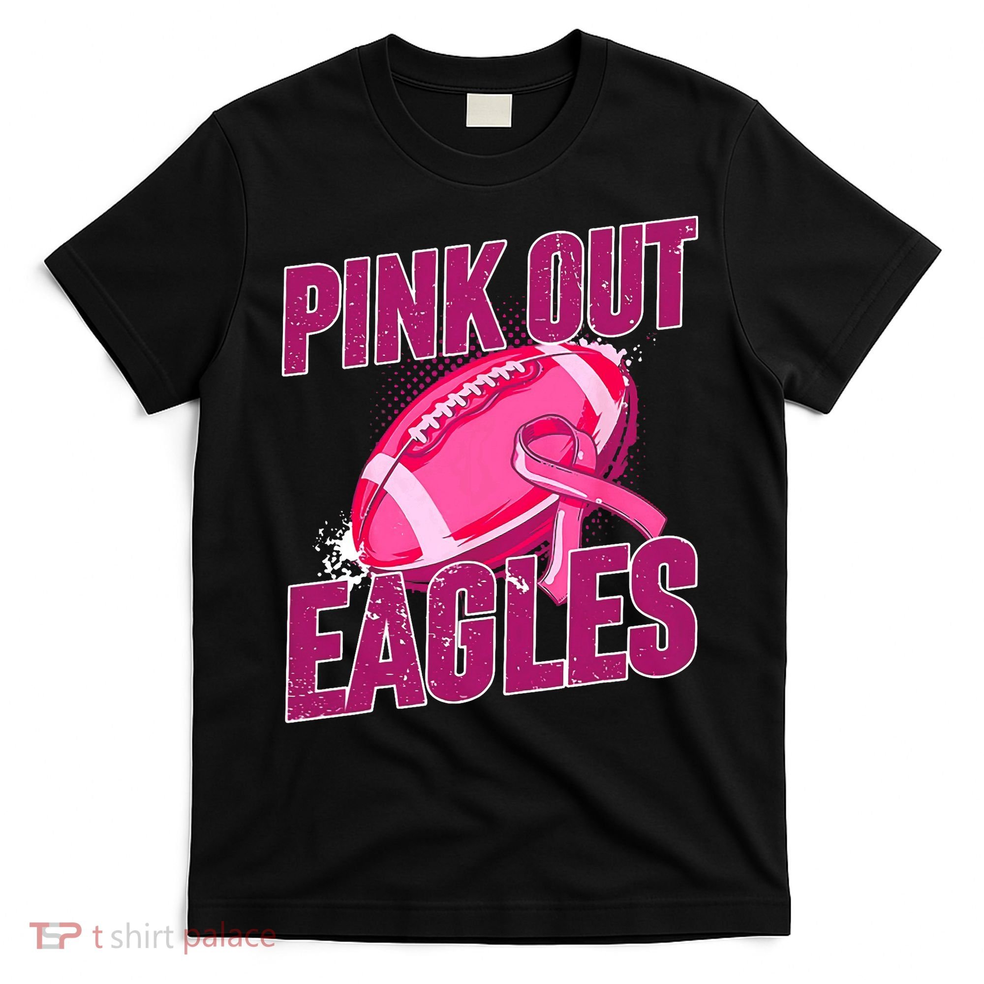 Eagles Pink Out Football Tackle Breast Cancer T-Shirt