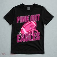 Eagles Pink Out Football Tackle Breast Cancer T-Shirt thumb 5