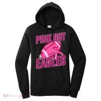 Eagles Pink Out Football Tackle Breast Cancer Women's Hoodie thumb 0
