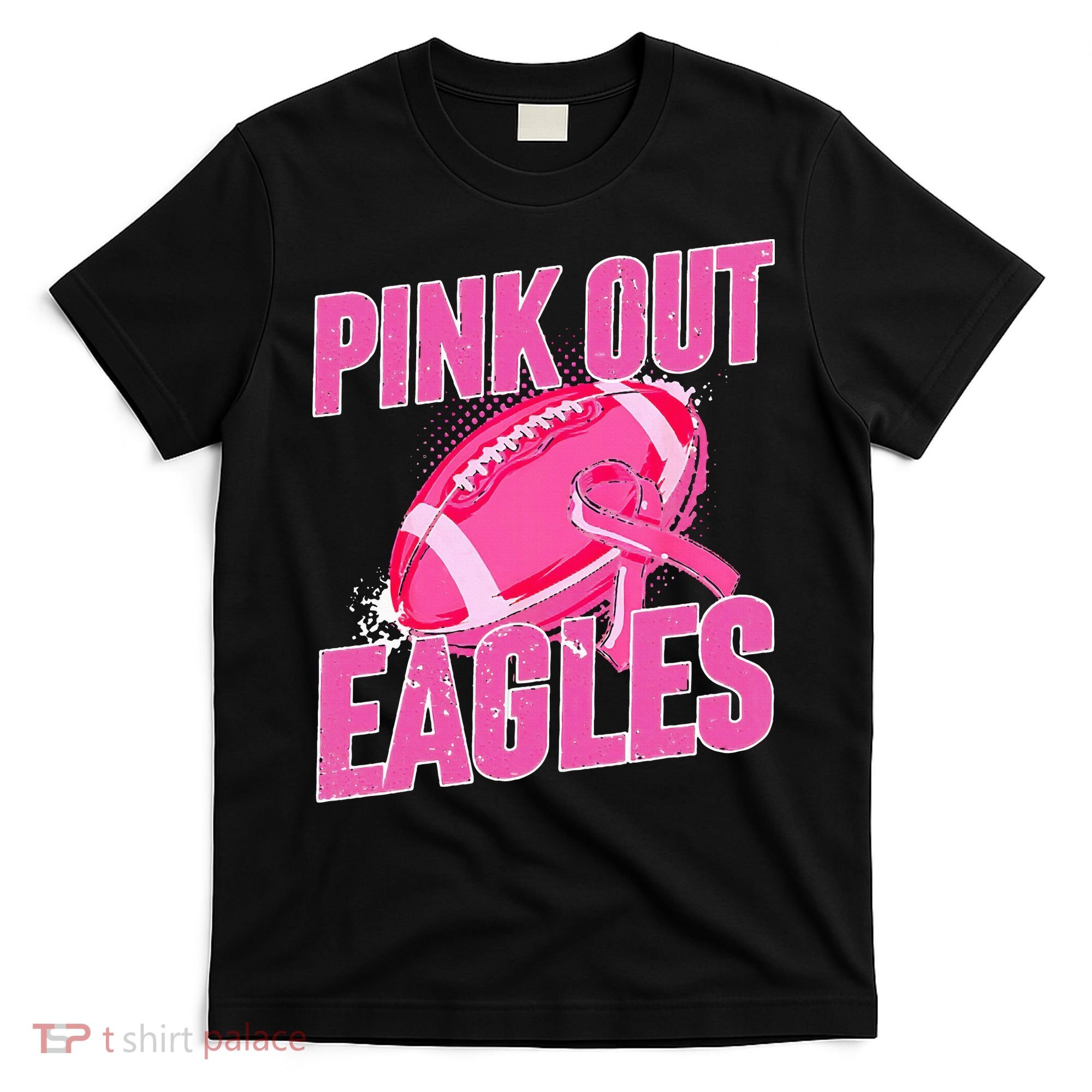 Eagles P.I.N.K Out Football Tackle Breast Cancer T-Shirt
