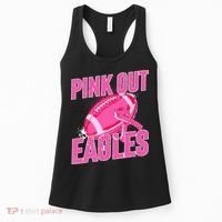 Eagles P.I.N.K Out Football Tackle Breast Cancer Women's Tank Top thumb 0