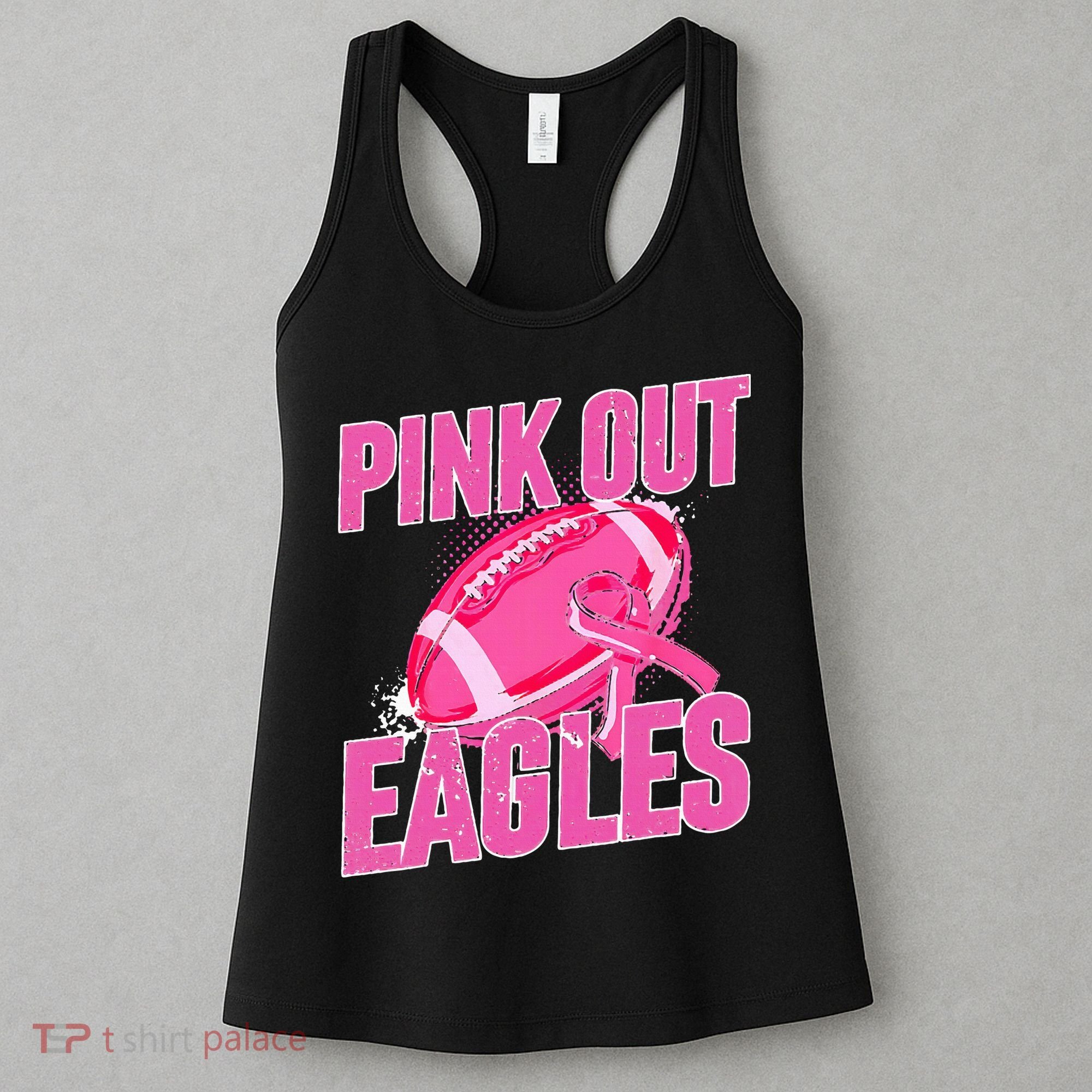 Eagles P.I.N.K Out Football Tackle Breast Cancer Women's Tank Top