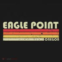 Eagle Point Or Oregon Funny City Home Roots Gift Retro 80s Women's Hoodie thumb 2