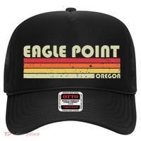Eagle Point Or Oregon Funny City Home Roots Gift Retro 80s Hat thumb 0