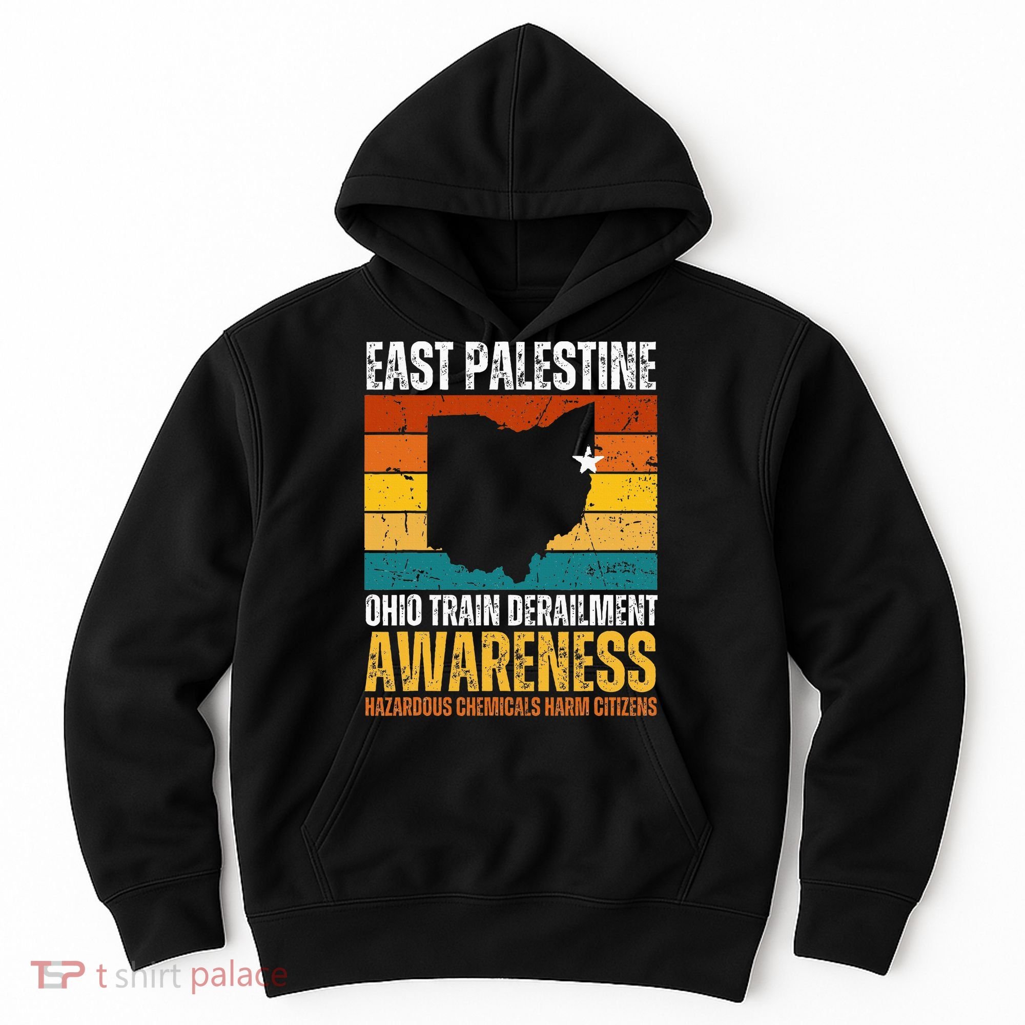 East Palestine Ohio Train Derailment Awareness Hoodie