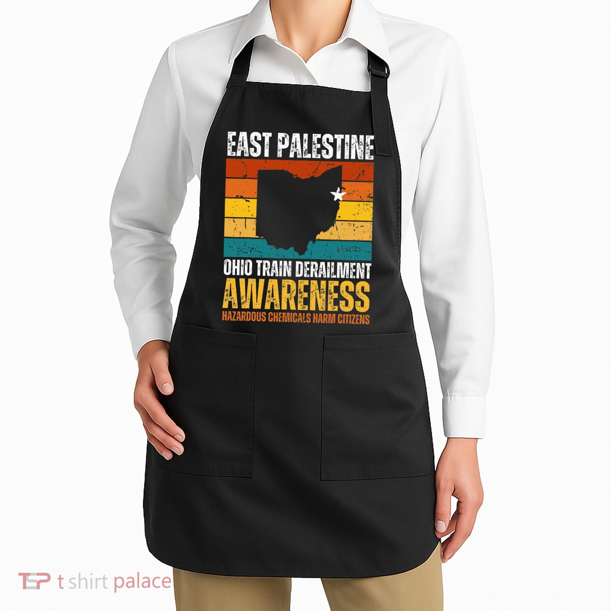 East Palestine Ohio Train Derailment Awareness Apron