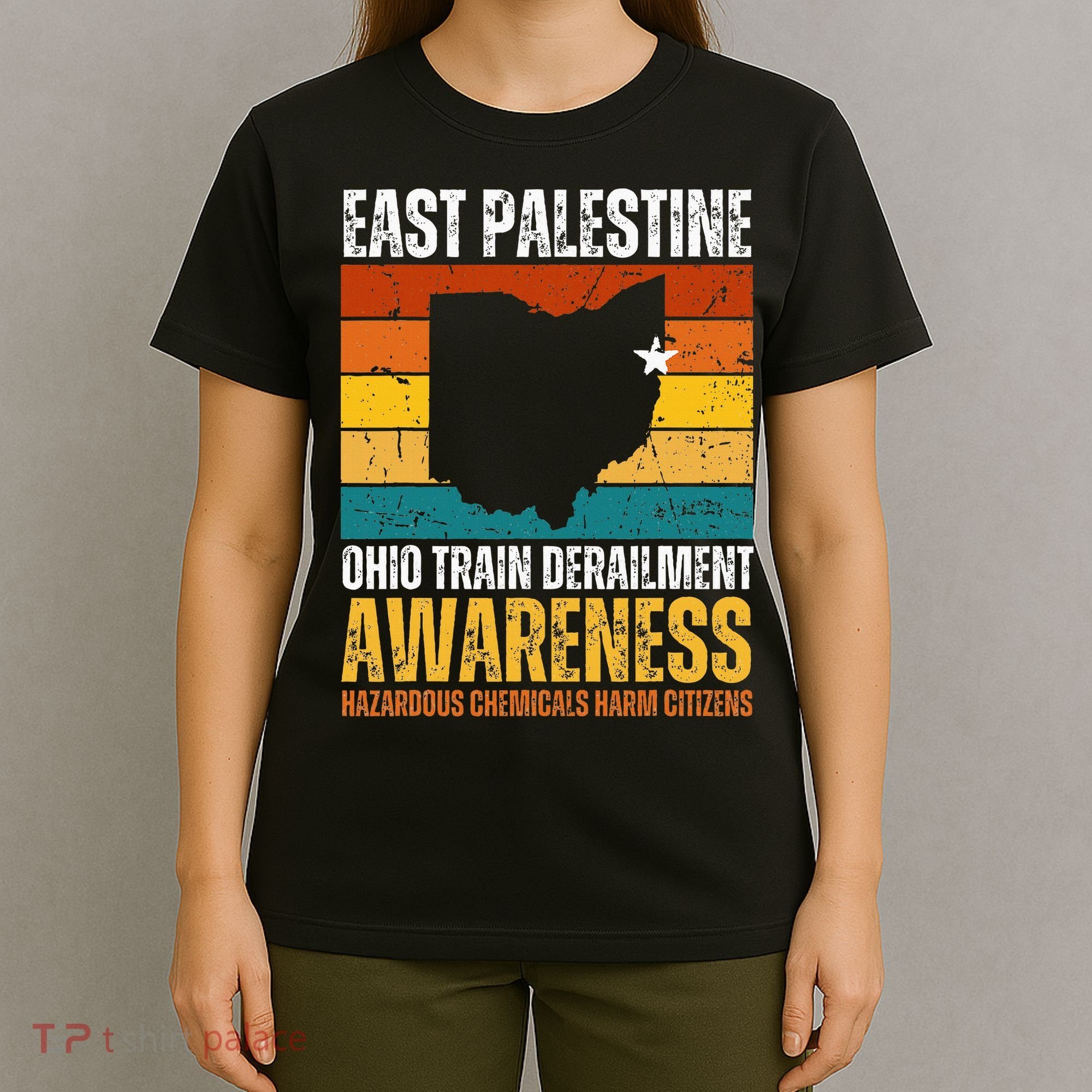 East Palestine Ohio Train Derailment Awareness T-Shirt