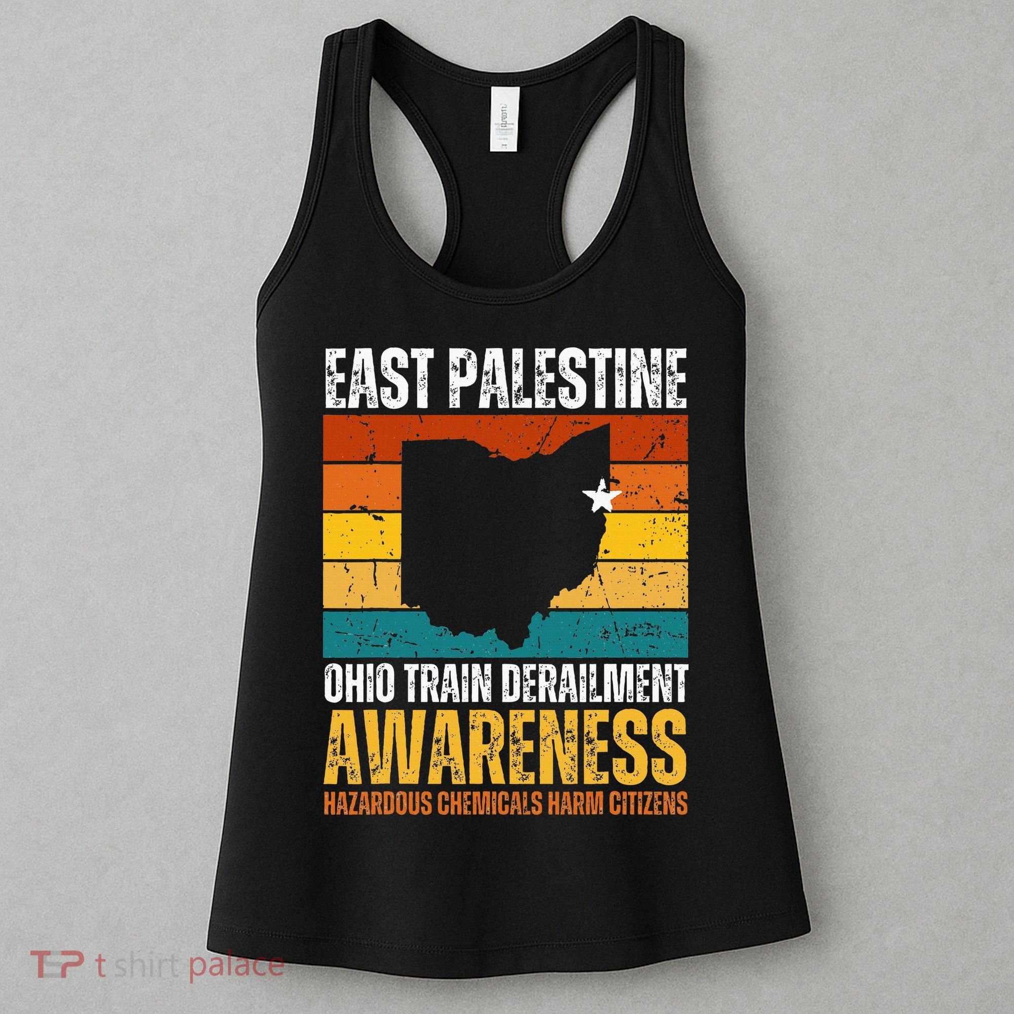 East Palestine Ohio Train Derailment Awareness Women's Tank Top