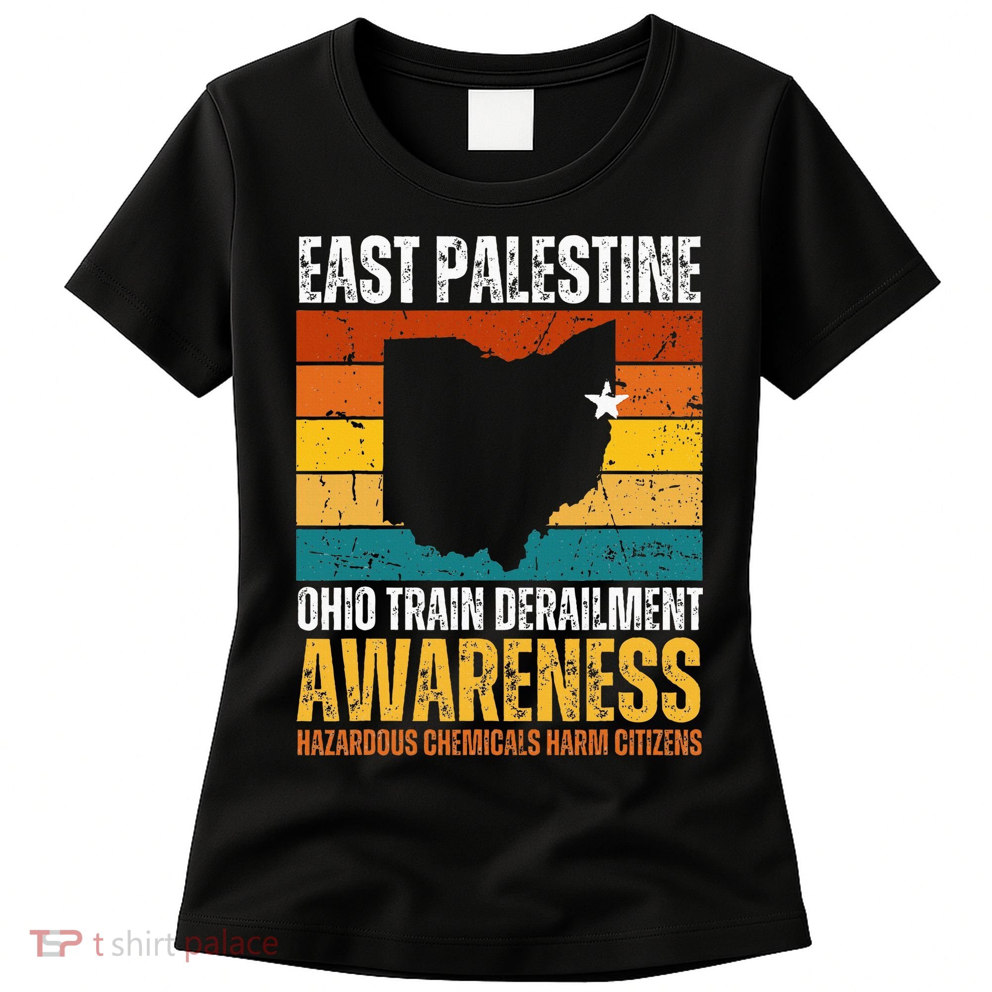 East Palestine Ohio Train Derailment Awareness Women's T-Shirt