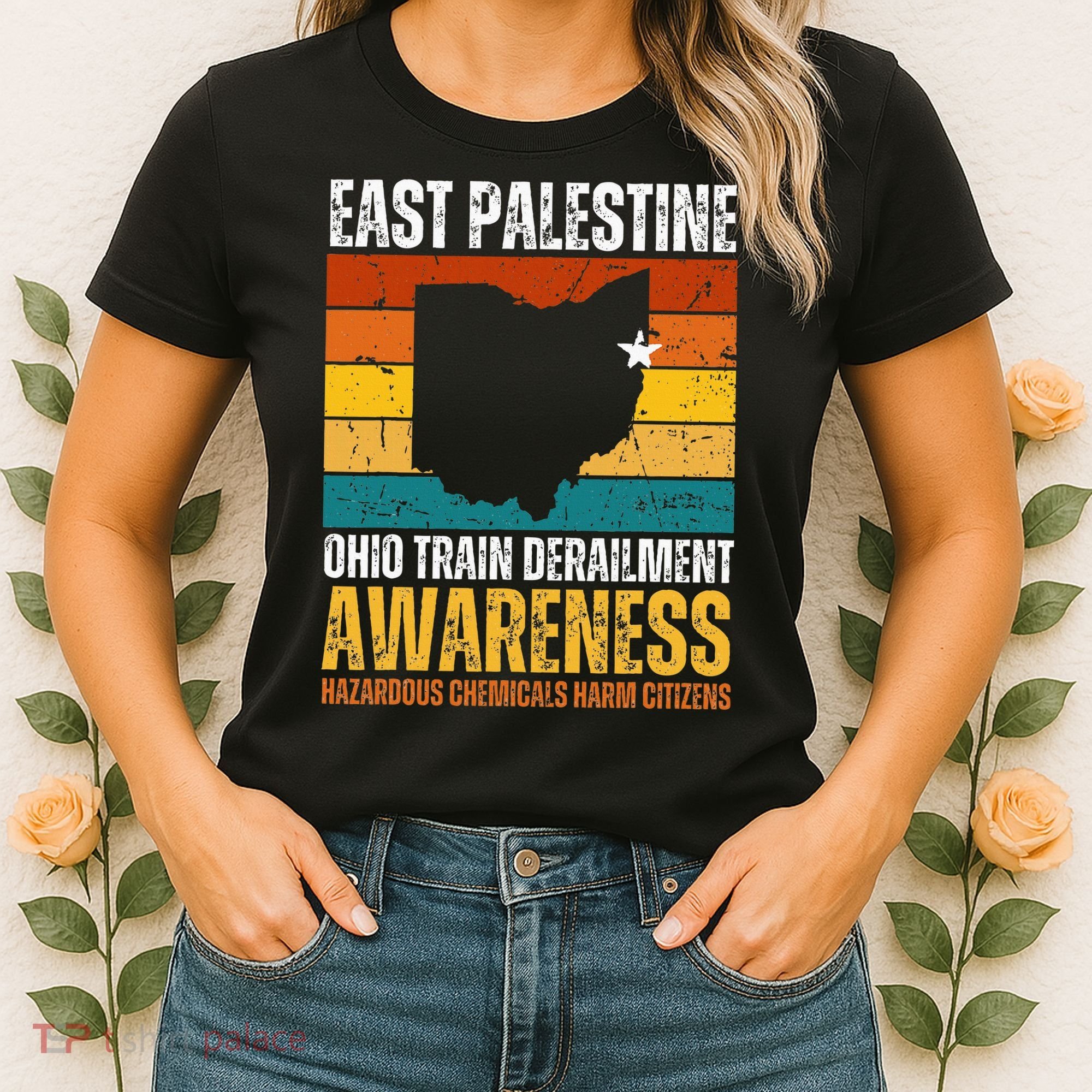 East Palestine Ohio Train Derailment Awareness Women's T-Shirt