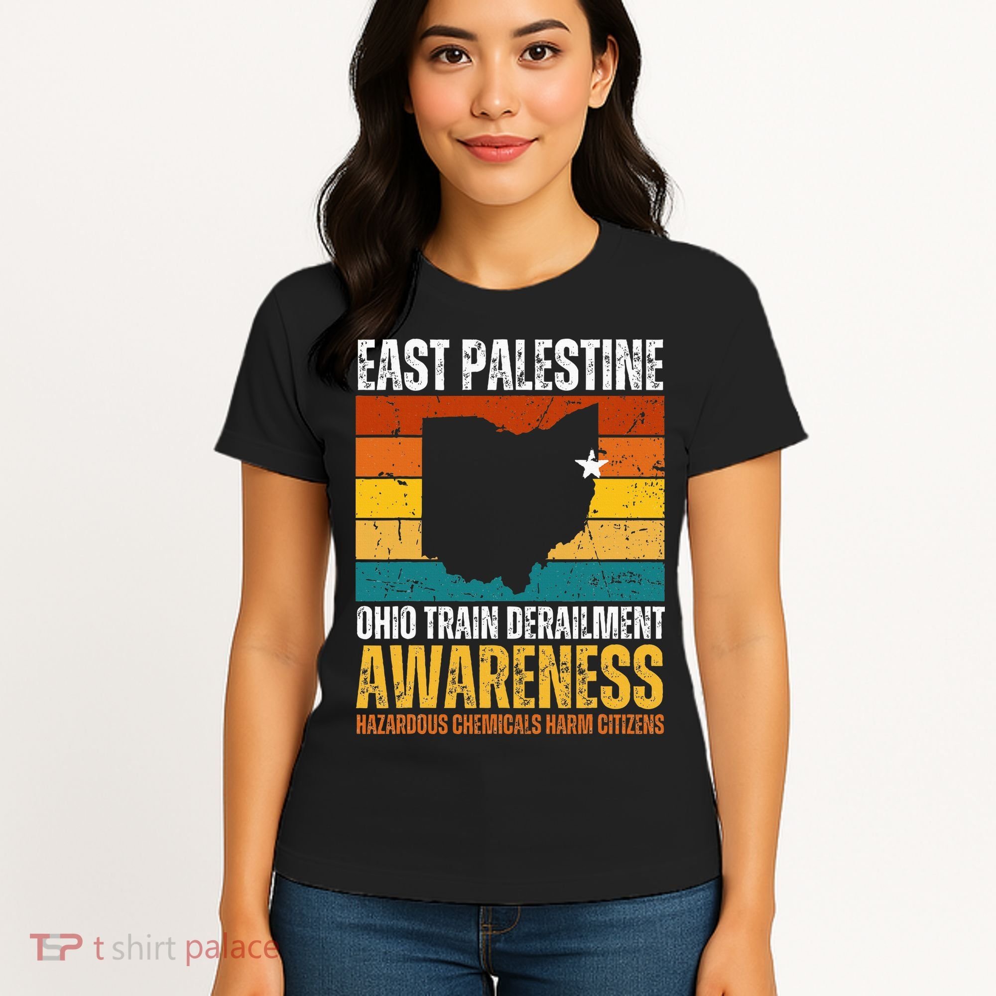 East Palestine Ohio Train Derailment Awareness Women's T-Shirt