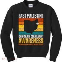 East Palestine Ohio Train Derailment Awareness Kids Sweatshirt thumb 0